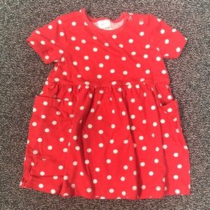 Red and white polka dot Hanna Andersson dress